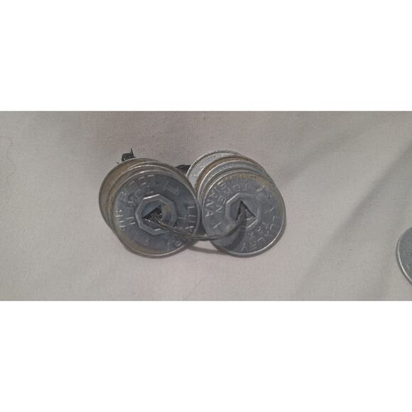 Lot of 10 Vintage Sales Tax Tokens – LA MS OK 1930s Aluminum Mill Coins - Picture 4 of 5